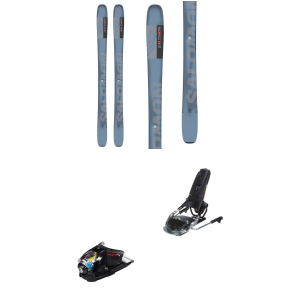 Image of Salomon QST 92 Skis 2025 - 176 Package (176 cm) + 95 Adult Alpine Bindings in Black size 176/95