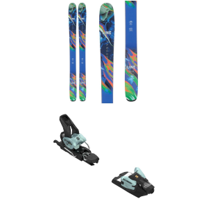 Image of Women's Line Skis Pandora 104 Skis 2024 - 172 Package (172 cm) + 100 Adult Alpine Bindings in Gold size 172/100