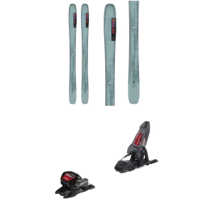 Image of Salomon QST 98 Skis 2024 - 176 Package (176 cm) + 100 Adult Alpine Bindings in Red size 176/100