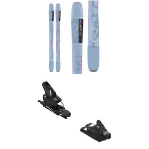 Image of Women's Salomon QST Lux 92 Skis 2025 - 152 Package (152 cm) + 90 Adult Alpine Bindings in Gold size 152/90