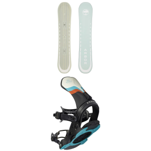 Image of Women's Arbor Mantra Rocker LTD Snowboard 2024 - 147 Package (147 cm) + S/M Womens size 147/S/M | Aluminum/Plastic