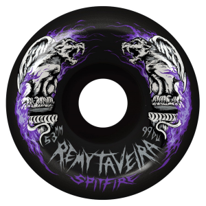 Image of Spitfire Formula Four 99d Remy Taveira Chimera Conical Full Skateboard Wheels 2025 size 53