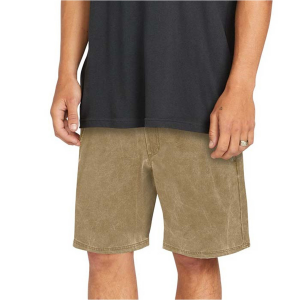 Image of Volcom Stone Faded Hybrid 19 Shorts Men's 2024 in Gray size 30" | Cotton/Elastane/Polyester