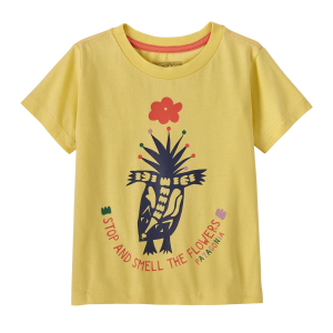 Image of Kid's Patagonia Graphic T-Shirt Toddlers' 2024 in Yellow size 5T | Cotton