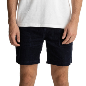 Image of Rhythm Worn Path Cord Shorts Men's 2024 in Blue size 36" | Cotton