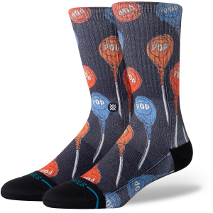 Image of Stance Tootsie Pop Socks 2024 in Black size Large | Nylon/Cotton/Elastane