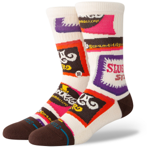 Image of Stance Wonka Bars Socks 2024 in White size Large | Nylon/Cotton/Elastane