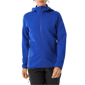 Image of Women's Arc'teryx Kyanite Hoodie 2024 in Blue size X-Large | Nylon/Elastane/Polyester