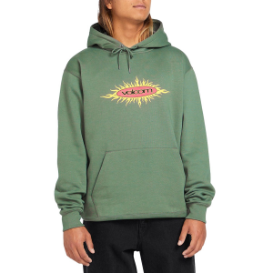 Image of Volcom Nu Sun Pullover Hoodie Men's 2024 in Green size Small | Cotton/Polyester