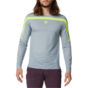 Image of Fox Racing Flexair Aviation Race Long-Sleeve Jersey 2024 in Gray size X-Large | Elastane/Polyester