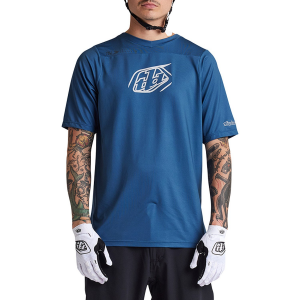 Image of Troy Lee Designs Skyline Short-Sleeve Jersey 2024 in Gray size Small | Polyester