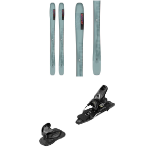 Image of Salomon QST 98 Skis 2024 - 183 Package (183 cm) + 100 Adult Alpine Bindings in Black size 183/100