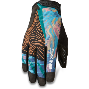 Image of Women's Dakine Cross-X 2.0 Bike Gloves 2024 in Blue size Small | Nylon/Spandex/Polyester