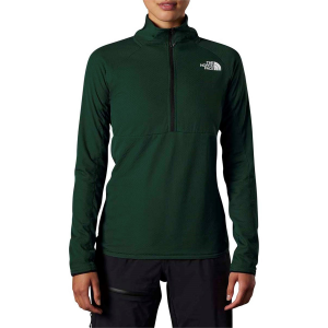 Image of Women's The North Face Summit FUTUREFLEECE(TM) LT 1/2 Zip Jacket 2023 in Green size 2X-Large | Polyester