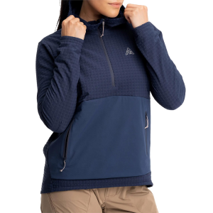 Image of Women's 7Mesh Chilco Anorak Jacket 2024 in Blue size Medium | Elastane/Polyester