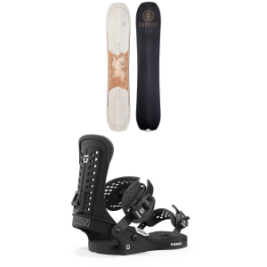 Cardiff Lynx Boundary Snowboard 2024 - 159 Package (159 cm) + XS Mens in Black size 159/Xs