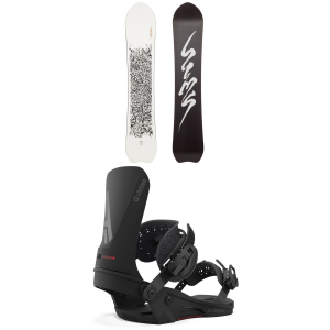 Sims x evo UAP Snowboard 2024 - 162 Package (162 cm) + M Mens in Silver size 162/M | Nylon