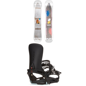Nitro Cheap Thrills Snowboard 2024 - 155W Package (155W cm) + L Mens | Nylon in Black size 155W/L | Nylon/Polyester