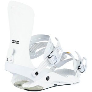 Nitro Phantom Snowboard Bindings 2024 in White size Large | Rubber