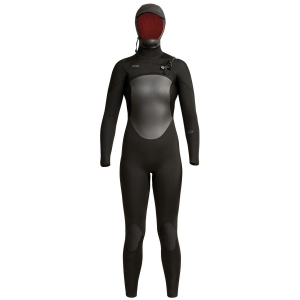 Women's XCEL 5/4 Axis Hooded Wetsuit 2022 in Black size 8T | Spandex/Neoprene