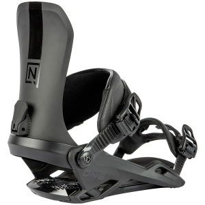Nitro One Snowboard Bindings 2024 | Aluminum in Black size Large | Aluminum/Polyester
