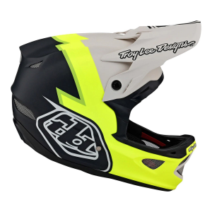 Troy Lee Designs D3 Fiberlite Bike Helmet 2023 in Yellow size Large