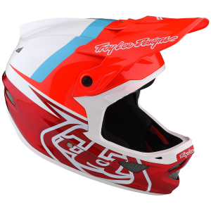 Troy Lee Designs D3 Fiberlite Bike Helmet 2023 in Red size X-Large