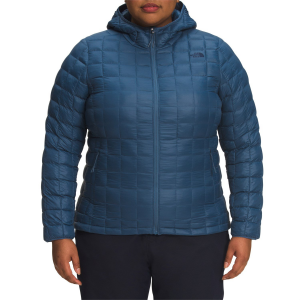 Women's The North Face ThermoBall(TM) Eco 2.0 Plus Hoodie 2023 in Blue size X-Large | Nylon/Polyester