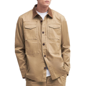 Barbour Faulkner Overshirt Men's 2024 in Khaki size Large | Cotton