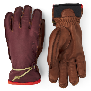 Hestra Wakayama 5-Finger Gloves 2025 in Red size 8 | Wool/Leather