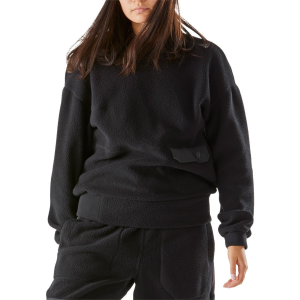 Women's FW Root Light Sherpa Crew 2023 in Black size X-Large | Nylon/Polyester