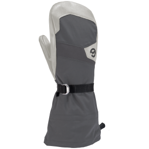 Gordini Elias Gauntlet Mittens 2025 in Gray size Large | Nylon/Leather/Polyester