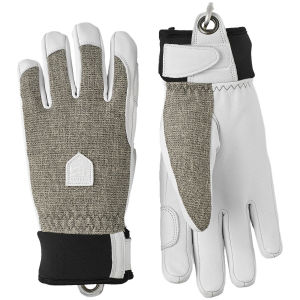 Women's Hestra Army Leather Patrol Gloves 2025 in Gray size 8 | Leather/Polyester/Neoprene