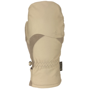 Women's POW Stealth GORE-TEX Mittens 2024 in Khaki size Small | Leather/Polyester