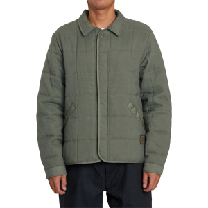 RVCA Surplus Puffer Jacket Men's 2023 in Green size Small | Nylon/Polyester/Silk