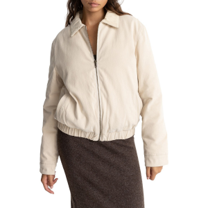 Women's Rhythm Sandy Jacket 2023 in White size Medium | Cotton/Polyester