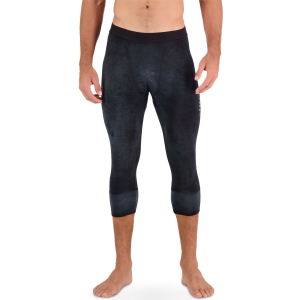 MONS ROYALE Cascade Flex 200 3/4 Leggings Men's 2024 in Black size 2X-Large | Nylon/Wool/Elastane