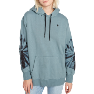 Women's Volcom Costus Pullover Fleece 2023 in Blue size Small | Cotton/Polyester