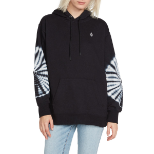 Women's Volcom Costus Pullover Fleece 2023 in Black size X-Small | Cotton/Polyester