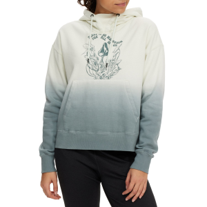 Women's Volcom VOL Peak Pullover Fleece 2023 in Green size 2X-Large | Cotton/Polyester