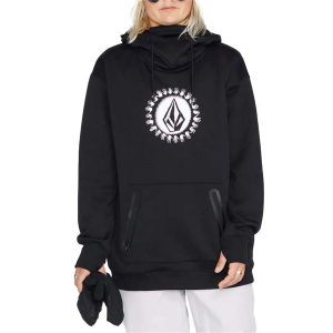 Women's Volcom Spring Shred Hoodie 2023 in Black size X-Small | Polyester