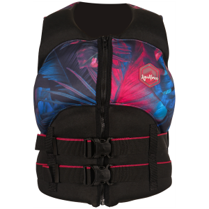 Women's Liquid Force Heartbreaker CGA Wake Vest 2024 in Black size Medium | Neoprene