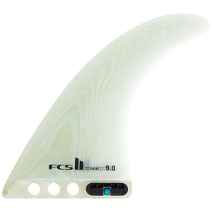 FCS II Connect Performance Glass Longboard Fin 2024 in White size 7"