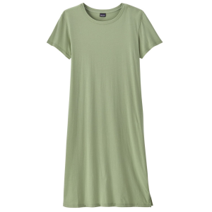 Women's Patagonia Regenerative Organic Certified Cotton T-Shirt Dress 2023 in Green size Medium