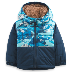 Kid's The North Face Reversible Mount Chimbo Full Zip Hooded Jacket Infants' 2023 in Blue size 0M-3M | Nylon/Polyester