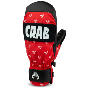 Crab Grab Punch Mittens 2024 in Red size Small | Polyester