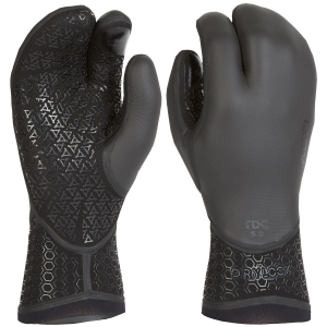 XCEL 5mm Drylock Texture Skin 3-Finger Wetsuit Gloves - XXS in Black size 2X-Small | Rubber