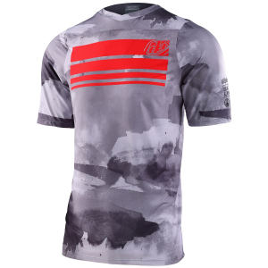 Troy Lee Designs Skyline Short Sleeve Jersey 2023 in Gray size Small | Spandex/Polyester