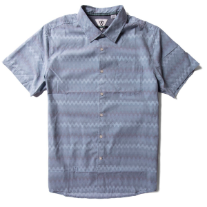 Vissla Wago Eco Short-Sleeve Shirt Men's 2023 in Blue size Small | Cotton/Polyester