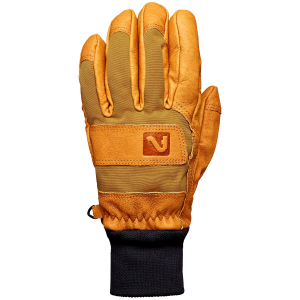 Flylow Magarac Gloves 2024 in Khaki size Medium | Nylon/Leather/Polyester